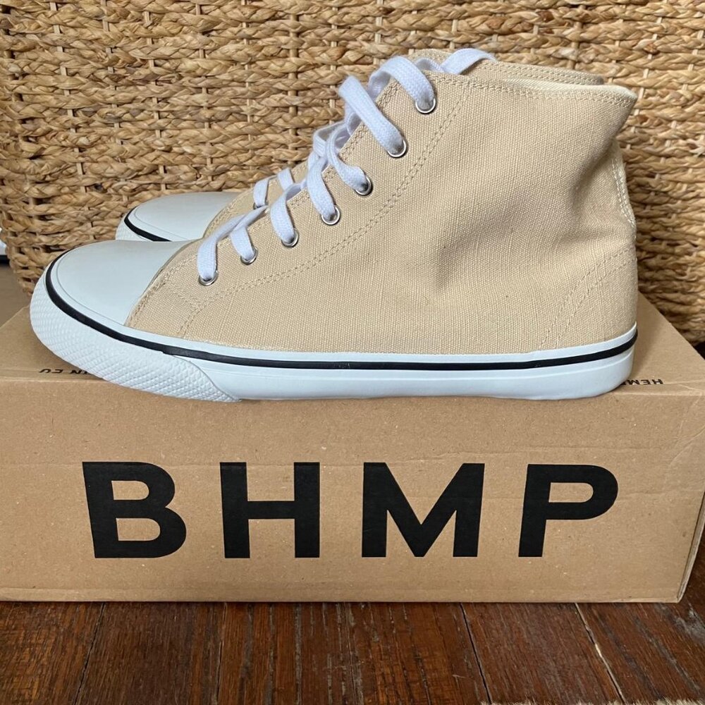 Women's Tan High-Top Sneakers